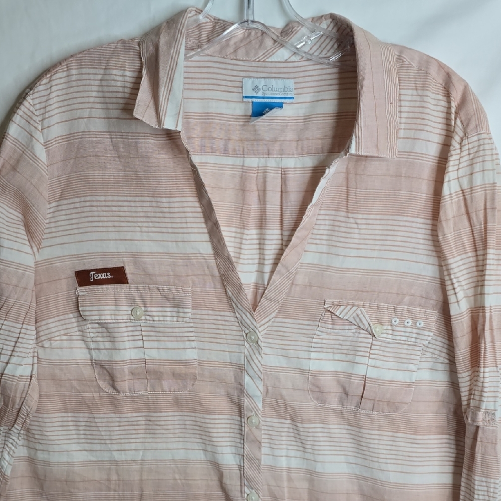 Columbia Vintage Collegiate Texas Longhorns Collab Horizontal Stripe Buttondown